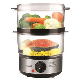 2 Tier Food Stmr Blk