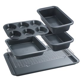 6Pc Carb Stl Bakeware Set
