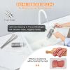 Commercial Meat Tenderizer, Heavy Duty Stainless Steel Kitchen Tool with Handle, Meat Tong, and Cleaning Brush