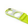 Boiled Egg Slicer Stainless Steel Double Head Egg Slicer Cutter Egg Slicer and Cutter for Egg Ham Mushrooms Banana Kitchen Gadget Tool