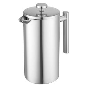 French Press Coffee Maker, 51 Ounce 1.5 Liter Stainless Steel Coffee Press Tea Maker with Filter