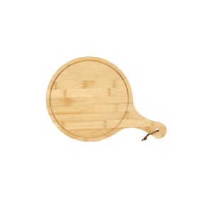 Bamboo Hot Pot Wooden Board Tableware Beef And Lamb Meat Tray (Options: Circular 3624, Color: Natural)