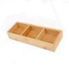 Hot Pot Bamboo Plate Compartmental Platter Vegetable Tray