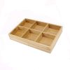 Hot Pot Bamboo Plate Compartmental Platter Vegetable Tray