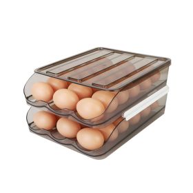 Stackable Egg Storage Box Egg Rack for Fridge (Color: As pic show, Type: Style C)