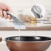 Dish Cleaning Brushes with Curved Bristles for Pots/Pans/Sink